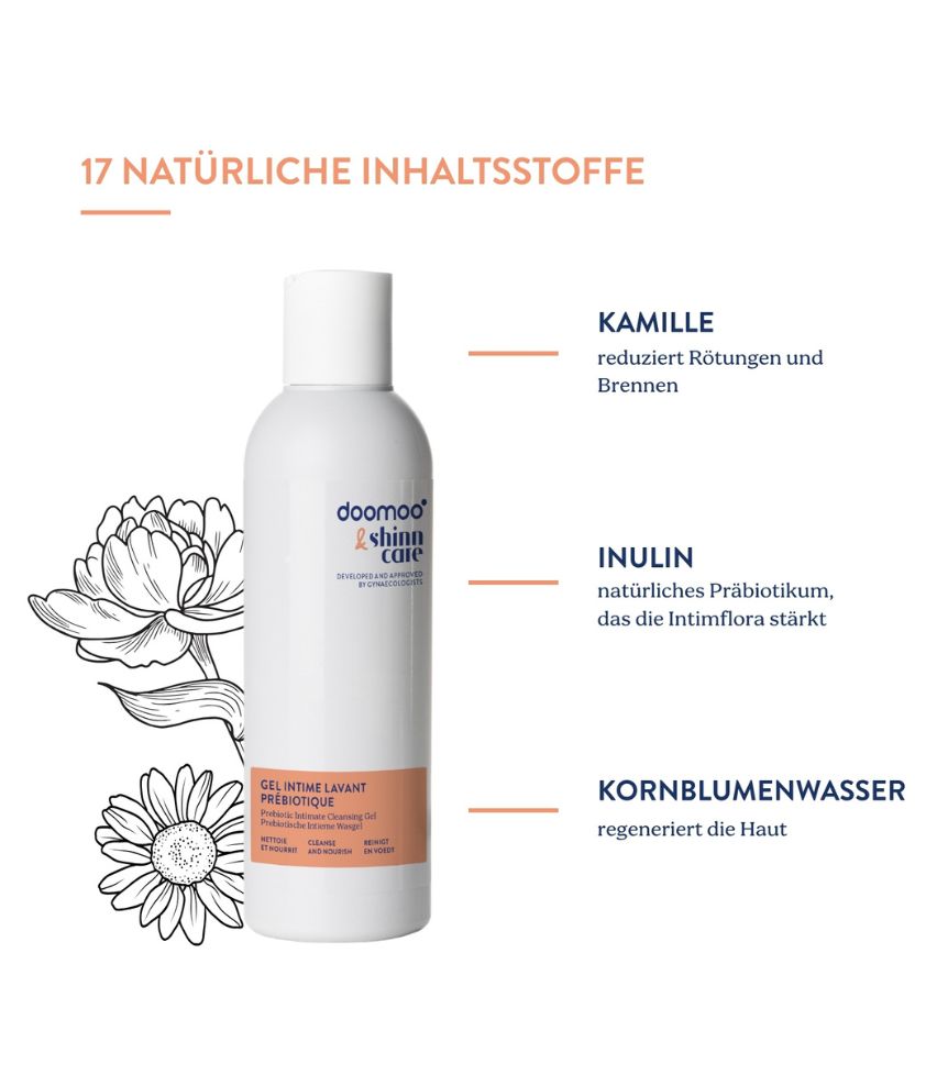 Präbiotisches Intimwaschgel - doomoo x shinncare Natürliche Inhaltsstoffe