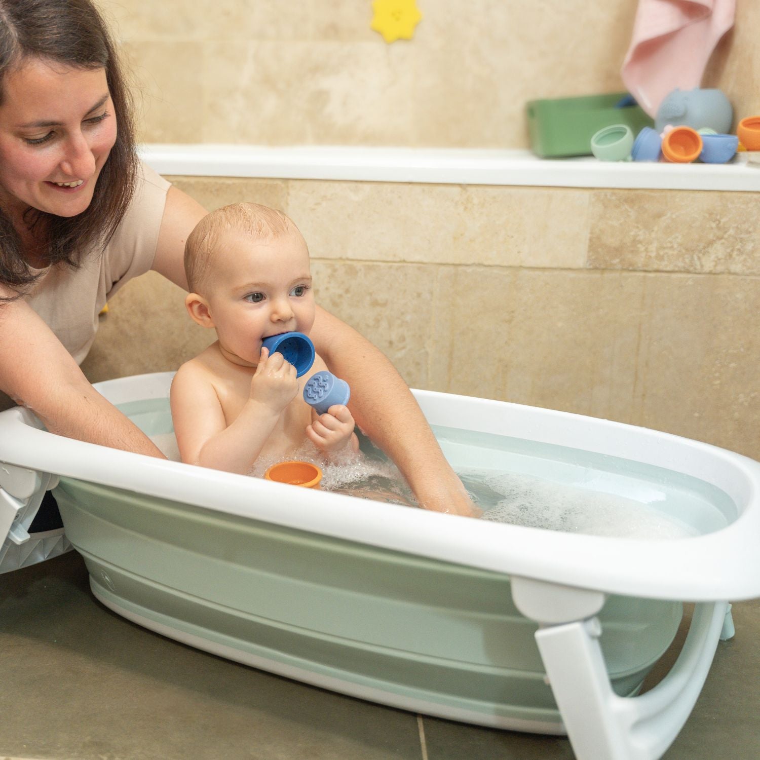 Faltbare Babybadewanne