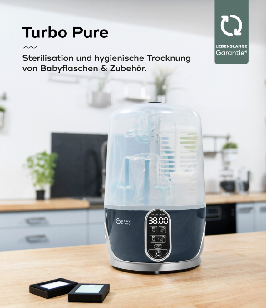 Dampfsterilisator & Flaschentrockner Turbo Pure